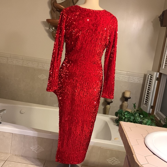 Red Evening Dress - Picture 3 of 12